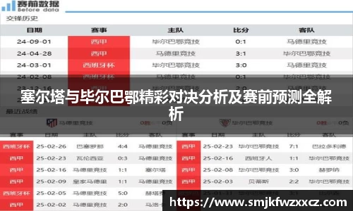 塞尔塔与毕尔巴鄂精彩对决分析及赛前预测全解析